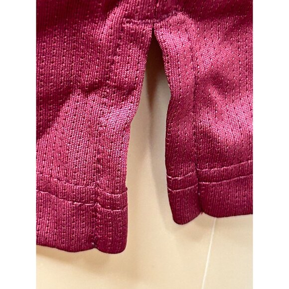 Top Flite Men's XL Golf Polo Shirt Maroon Short Sleeve Polyester 3 Button Casual - Picture 10 of 11